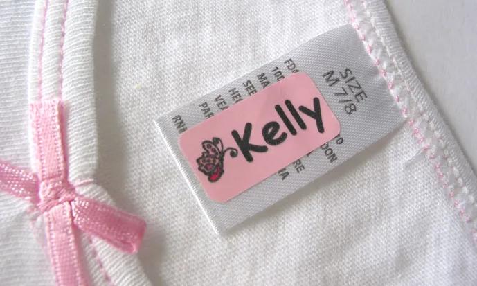 Name Labels for Clothing  Personalized Stick On Clothing Labels