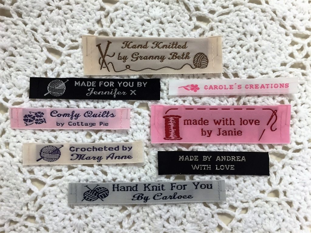 2x2  Tags for handmade Items Knitting Tags,Custom Knitting Logo,Personalized Custom Knitting Tags Handmade Branded Tags Sewing Tags