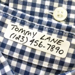 Laundry labels for clothing