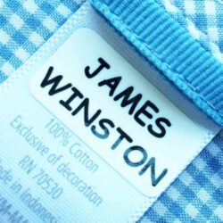 Stick on clothing labels