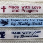 Half inch woven sewing labels
