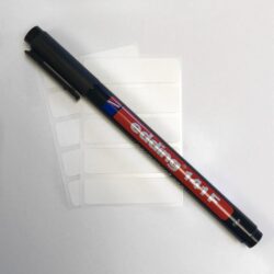 Laundry marker with blank labels