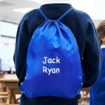 Personalized drawstring bag with name