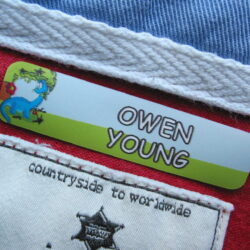 Iron On Labels – 40 Personalised clothing Labels