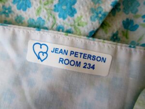 iron on clothing labels for nursing home