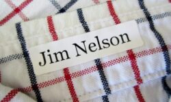 Stick on clothing labels for seniors