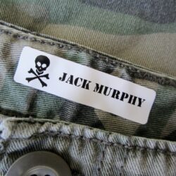 iron on clothing labels for camp clothes