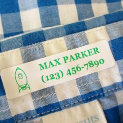 iron on clothing labels with number