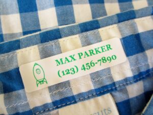 iron on clothing labels with number