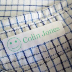satin labels for school clothes