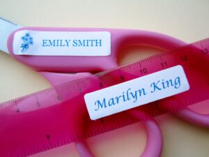 stick on name labels for school