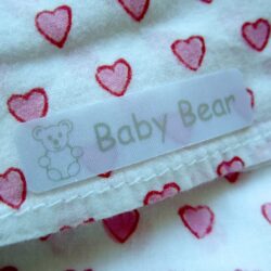 soft satin labels for baby clothes