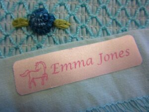 satin labels for kids clothing