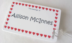 Personalized bag tags for kids
