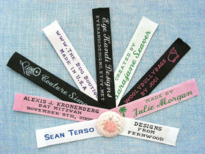sew in woven clothing labels