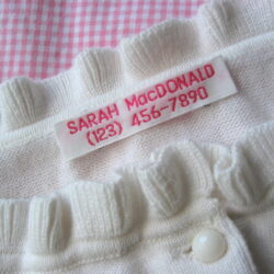 personalized sewing labels